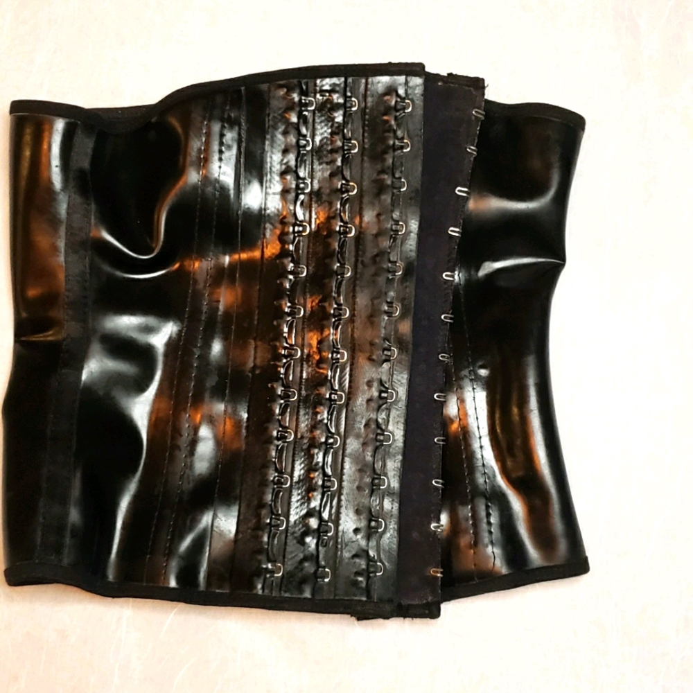 Latex Hook n Eye Corset